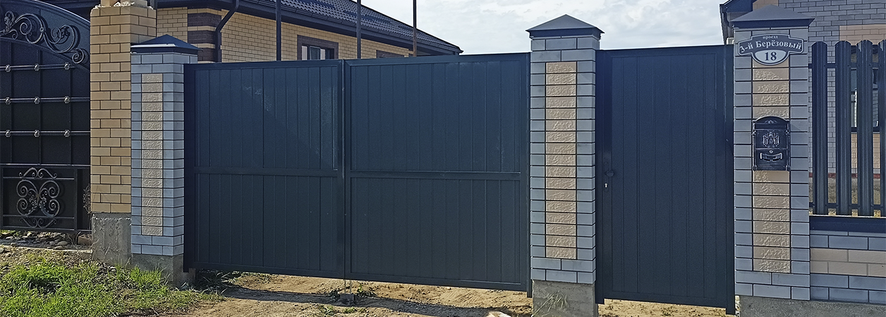 Въездные ворота в Хадыженске под ключ